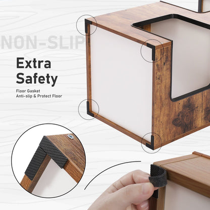 Cuccia per gatti, tiragraffi con tappetino e tappetini rimovibili