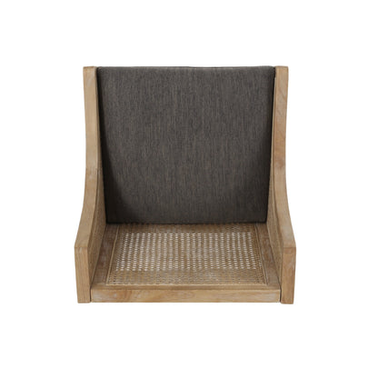 Christopher Knight Home Cataldo Sgabelli da bar in legno e canna imbottiti in tessuto da 25,5 pollici (set di 2)