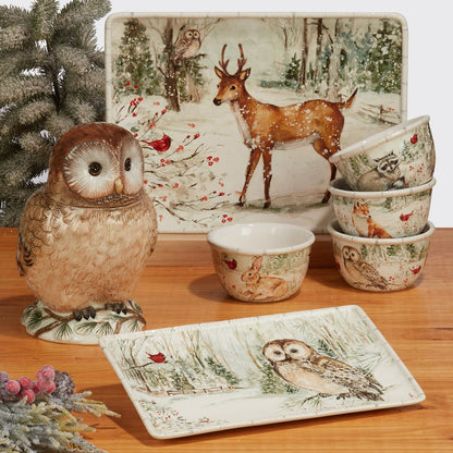 Set di stoviglie Winter's Walk da 16 pezzi certificato International, servizio per 4 persone