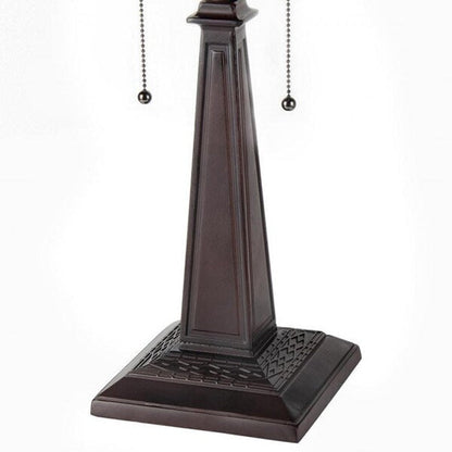 Lampada da tavolo a 2 luci in stile Tiffany Mission Design