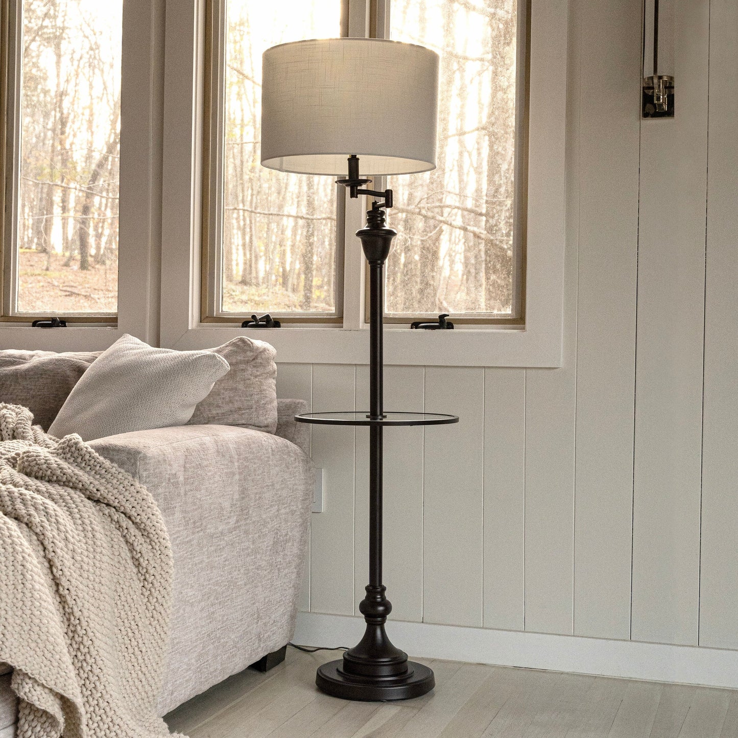 Lampada da tavolo Choi 22 Chinoiserie, blu/bianca (set da 2) di JONATHAN Y