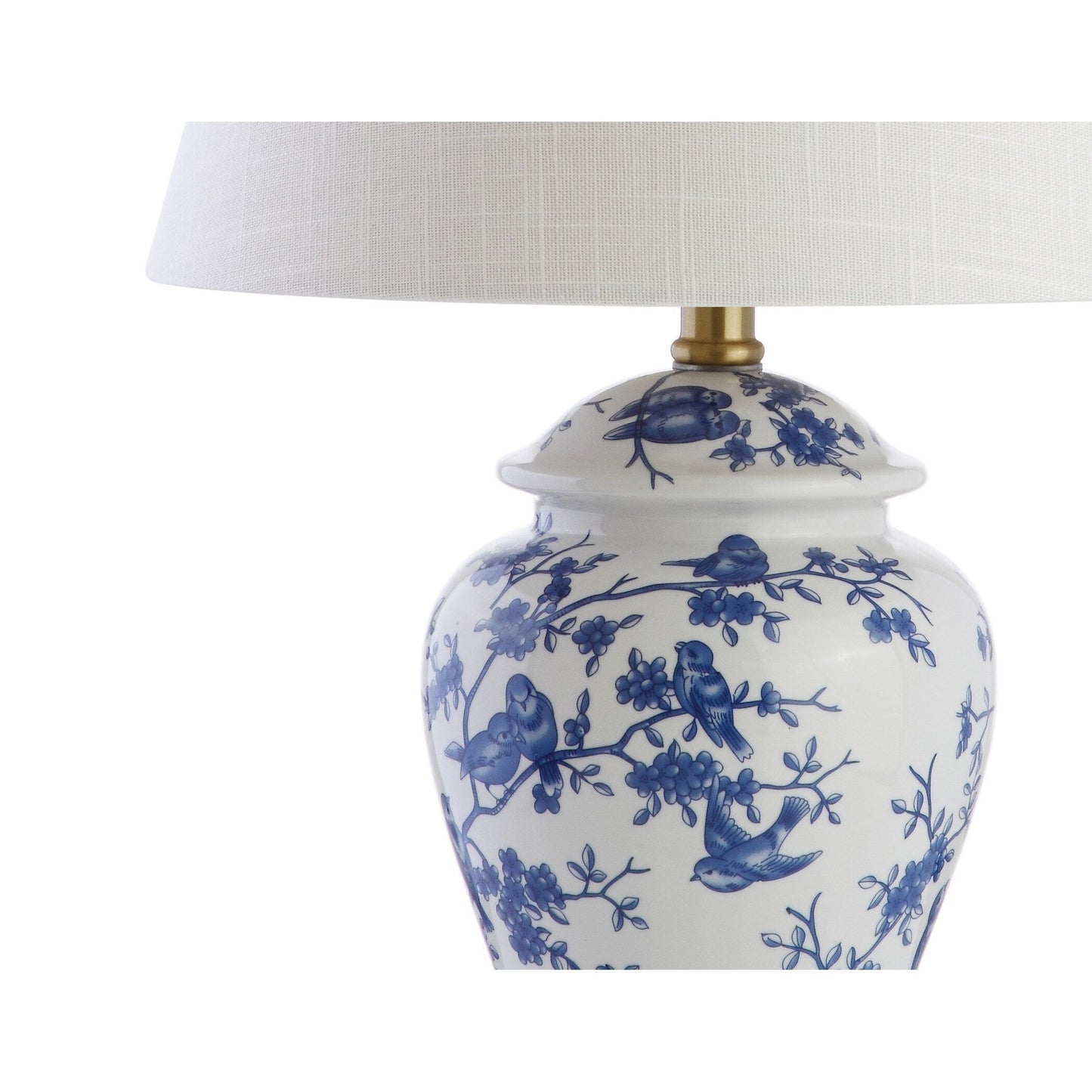Lampada da tavolo Choi 22 Chinoiserie, blu/bianca (set da 2) di JONATHAN Y