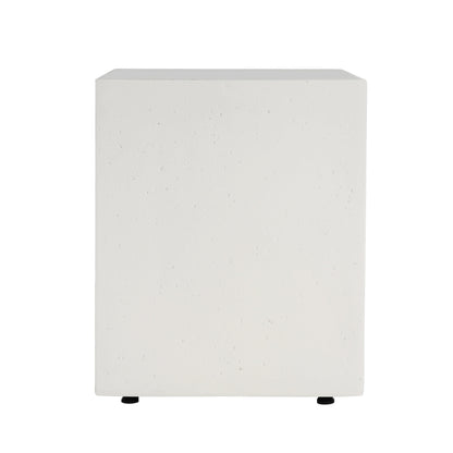 Christopher Knight Home - Tavolino laterale porta-cisterna in cemento leggero per esterni Aidan