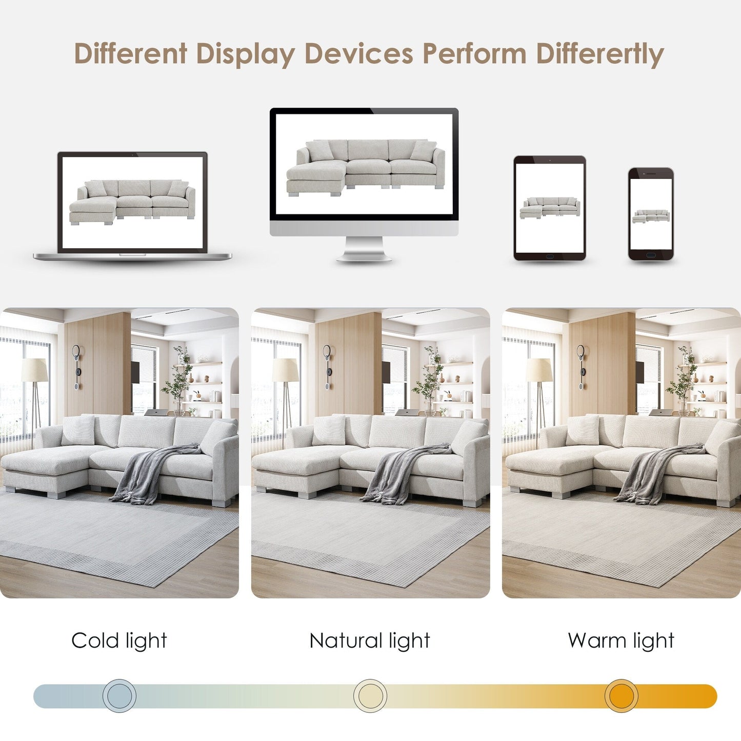 Divano componibile Cloud, set di divani di lusso a L con 2 cuscini gratuiti, mobili da interno in ciniglia a 4 posti con chaise longue oversize