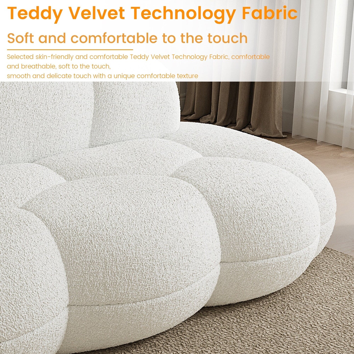 Divani a forma di nuvola per soggiorno, divano moderno e comodo, divano a forma di nuvola per il tempo libero, per camera da letto, appartamento