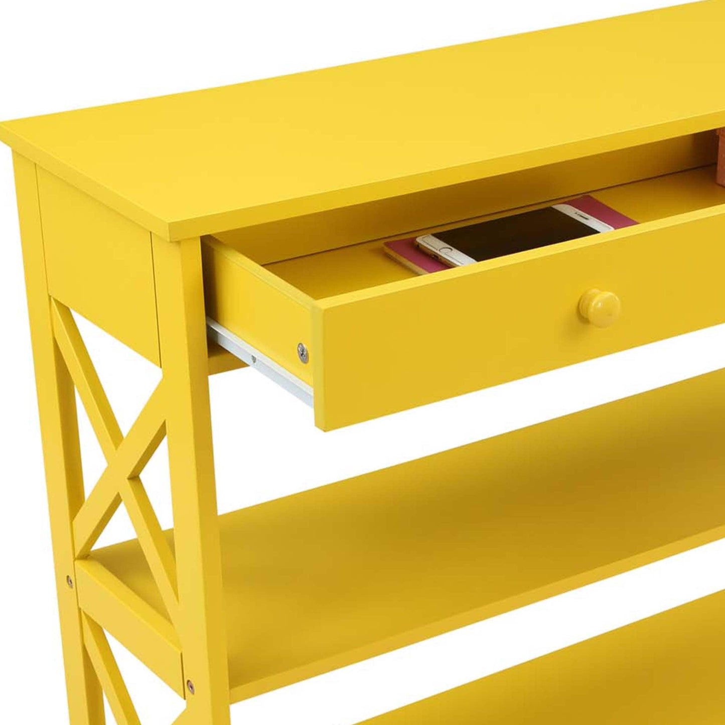 Convenience Concepts Oxford Tavolo consolle con 1 cassetto e ripiani