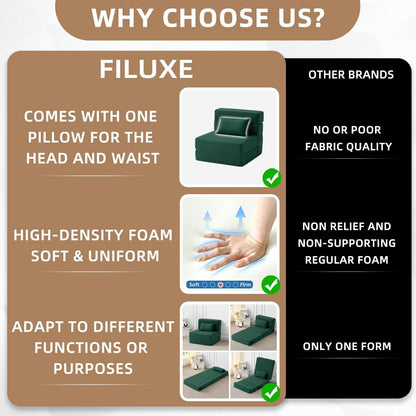 Divano letto pieghevole trasformabile - Poltrona letto moderna in lino con cuscino e materasso pieghevole per soggiorno/camera da letto/ospiti