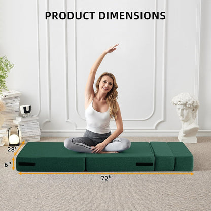 Divano letto pieghevole trasformabile - Poltrona letto moderna in lino con cuscino e materasso pieghevole per soggiorno/camera da letto/ospiti