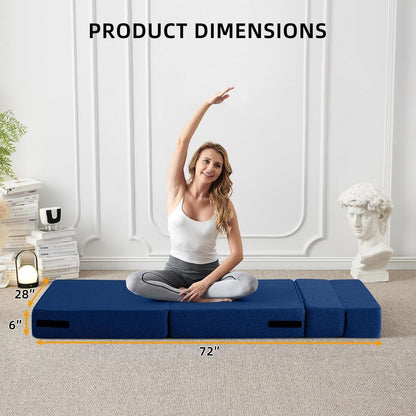 Divano letto pieghevole trasformabile - Poltrona letto moderna in lino con cuscino e materasso pieghevole per soggiorno/camera da letto/ospiti