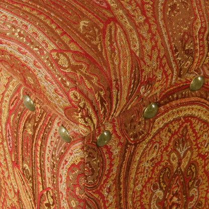 Panca contenitore imbottita Copper Grove Muscari con finiture a borchie