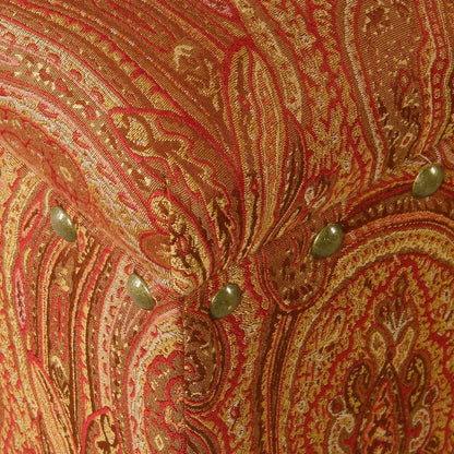 Panca contenitore imbottita Copper Grove Muscari con finiture a borchie