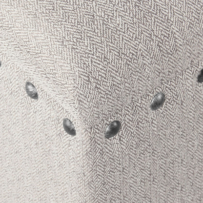 Panca contenitore imbottita Copper Grove Muscari con finiture a borchie