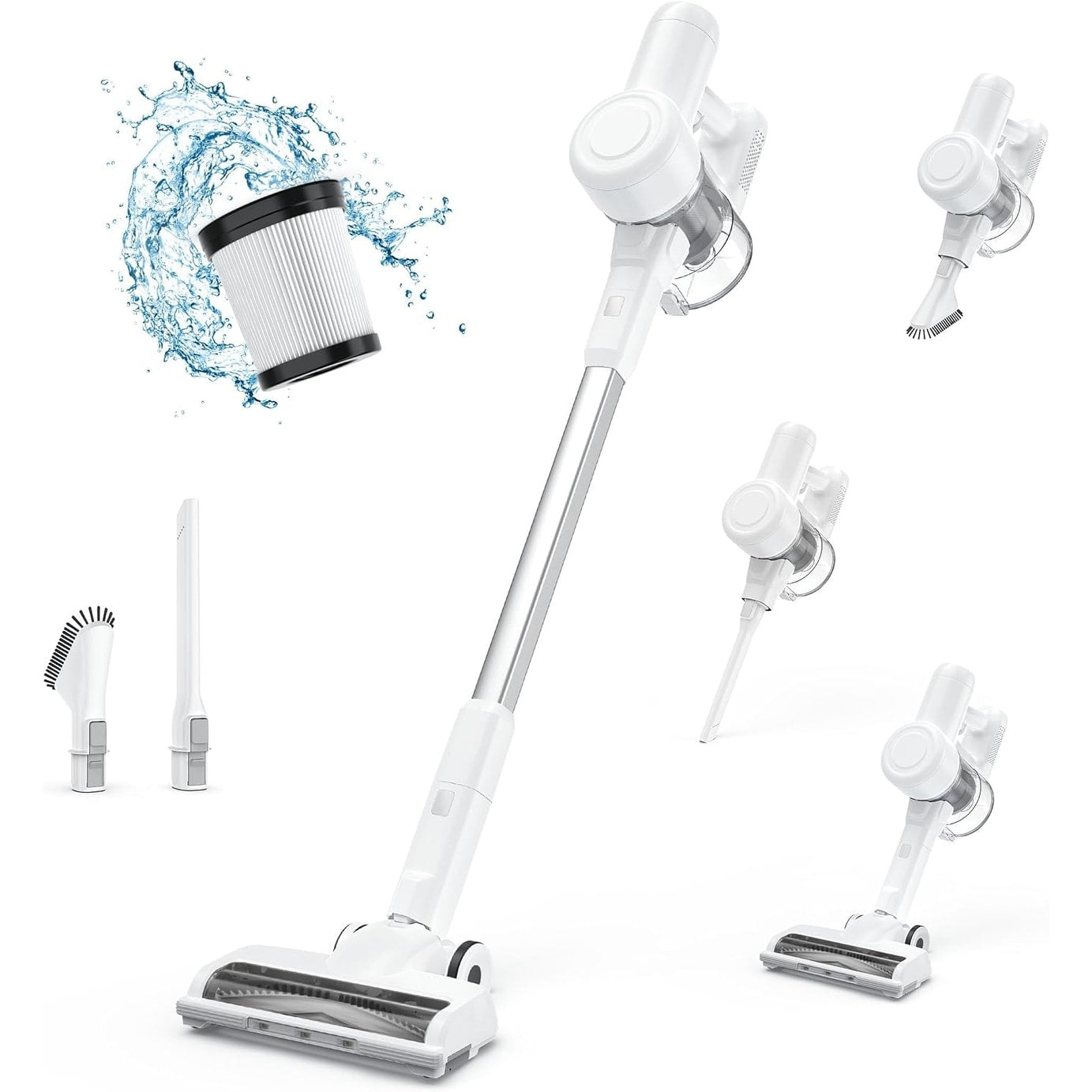 Aspirapolvere a batteria 3 in 1, leggero, per tappeti, pavimenti duri, peli di animali e pulizia della casa