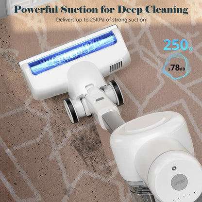 Aspirapolvere a batteria 3 in 1, leggero, per tappeti, pavimenti duri, peli di animali e pulizia della casa
