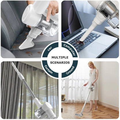 Aspirapolvere a batteria 3 in 1, leggero, per tappeti, pavimenti duri, peli di animali e pulizia della casa