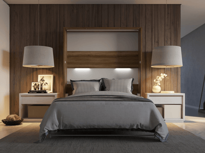 Letto matrimoniale verticale europeo BETH con LED