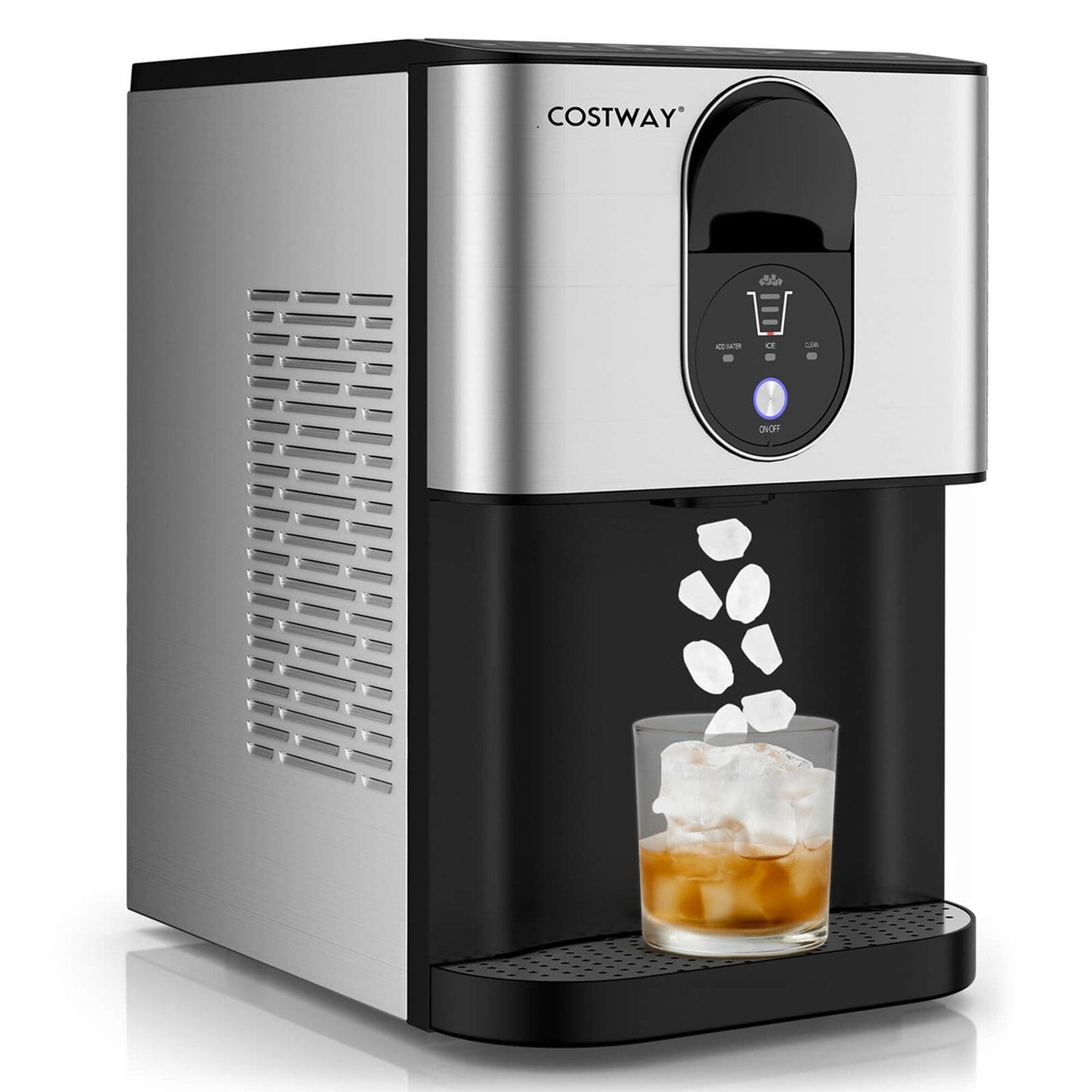 Costway 56 libbre/24 ore Pepple Chewable Countertop Ice Maker con - Vedi dettagli