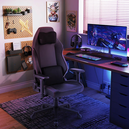 Sedia da gioco Costway, sedia ergonomica per computer con schienale alto e dondolo - Vedi dettagli