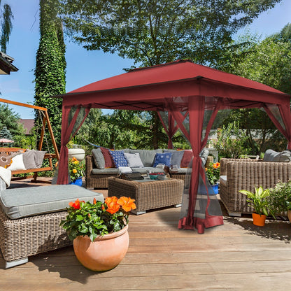 Gazebo pop-up in acciaio Cozywor da 11 piedi x 11 piedi con zanzariera