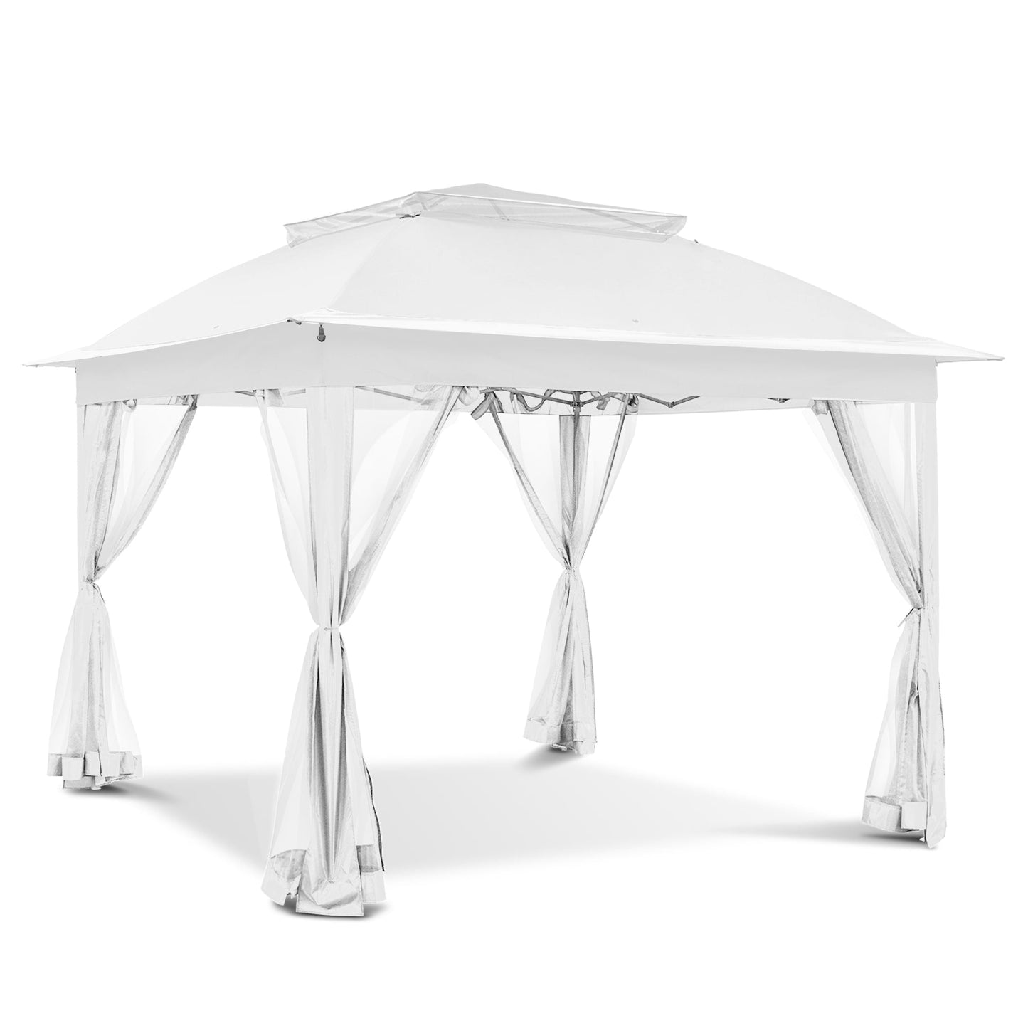 Gazebo pop-up in acciaio Cozywor da 11 piedi x 11 piedi con zanzariera