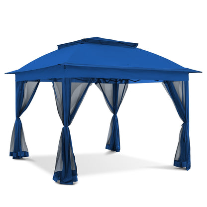 Gazebo pop-up in acciaio Cozywor da 11 piedi x 11 piedi con zanzariera