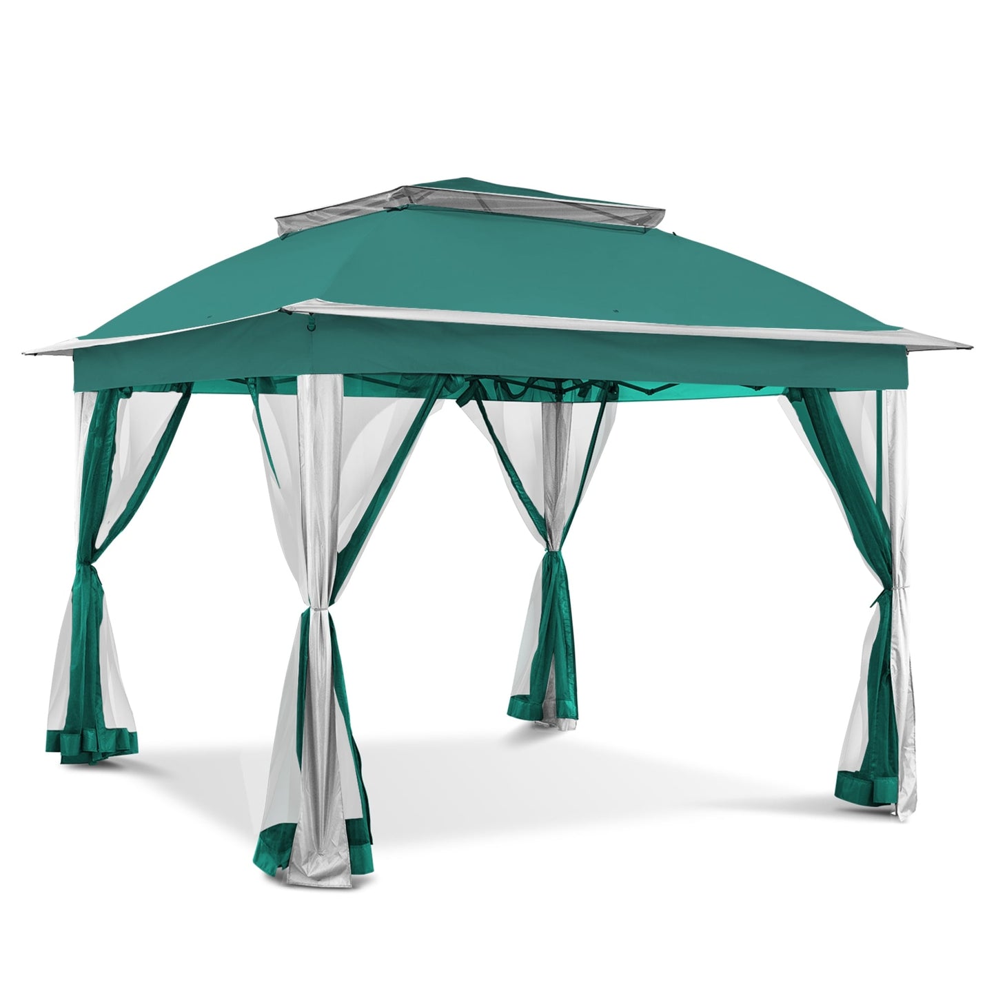 Gazebo pop-up in acciaio Cozywor da 11 piedi x 11 piedi con zanzariera