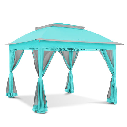 Gazebo pop-up in acciaio Cozywor da 11 piedi x 11 piedi con zanzariera