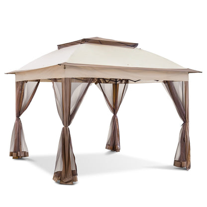 Gazebo pop-up in acciaio Cozywor da 11 piedi x 11 piedi con zanzariera