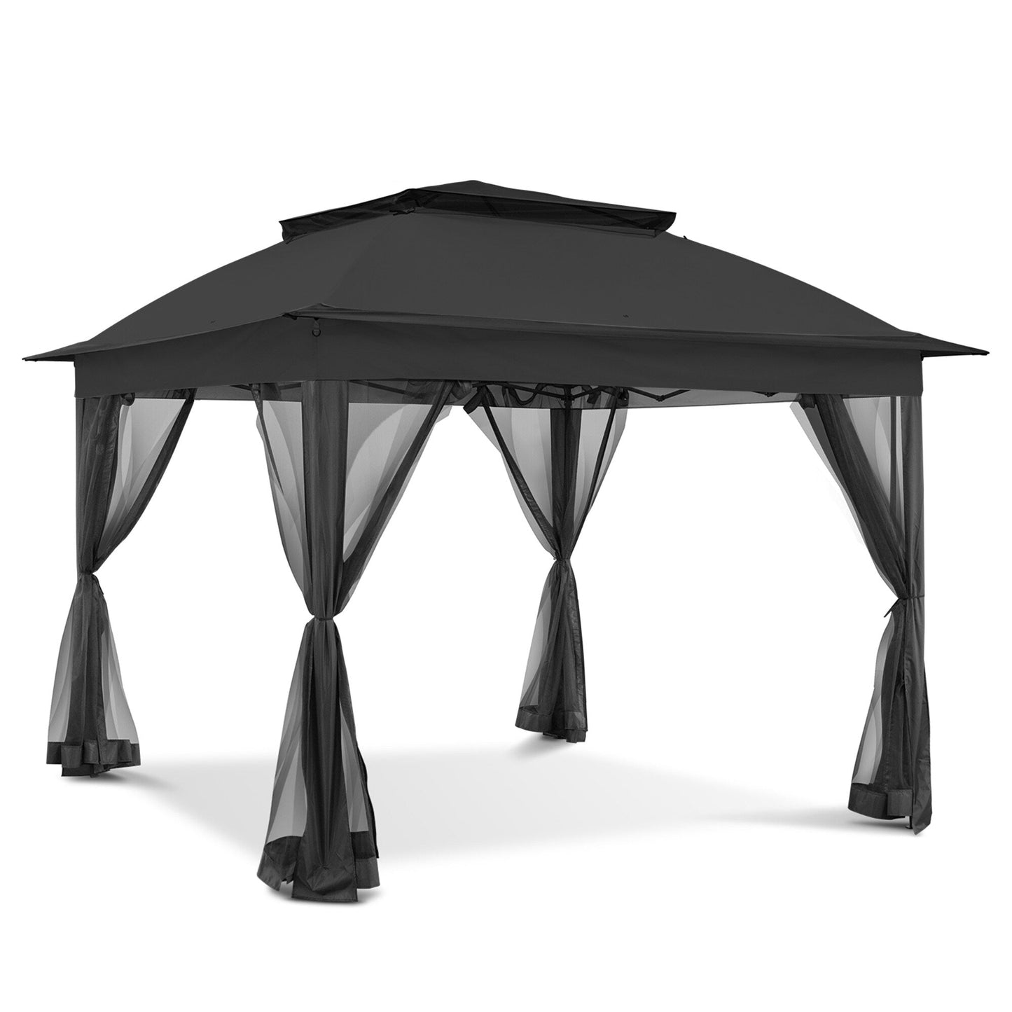 Gazebo pop-up in acciaio Cozywor da 11 piedi x 11 piedi con zanzariera