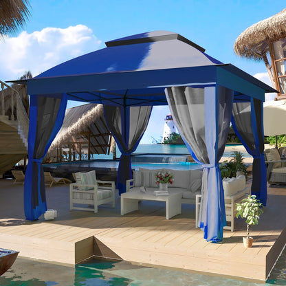 Gazebo pop-up in acciaio Cozywor da 11 piedi x 11 piedi con zanzariera