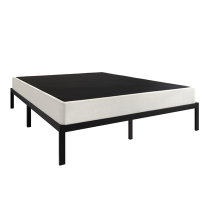 CraftPorch - Letto a molle in metallo da 5 pollici con rivestimento in lino grigio caldo