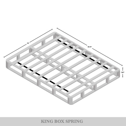 Fondazione per box spring in legno massello CraftPorch da 8 pollici con doghe in legno