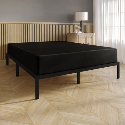 CraftPorch - Letto a molle in metallo rivestito in lino