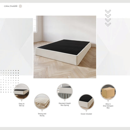 Fondazione per box spring in legno massello CraftPorch da 8 pollici con doghe in legno