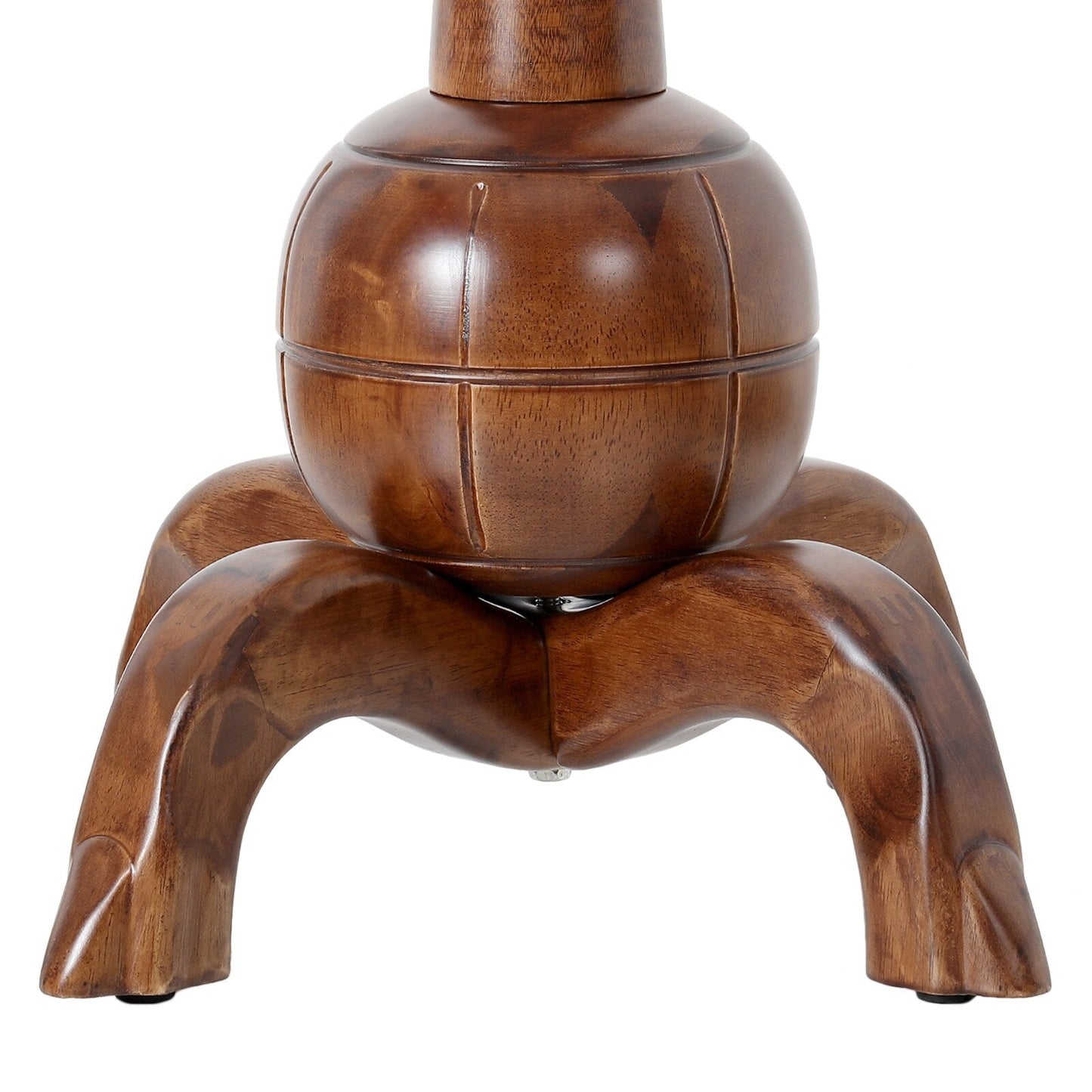 Appendiabiti indipendente in legno di caucciù con 8 ganci - 24,5 L x 70,87 A