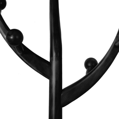 Appendiabiti indipendente in legno di caucciù con 8 ganci - 24,5 L x 70,87 A