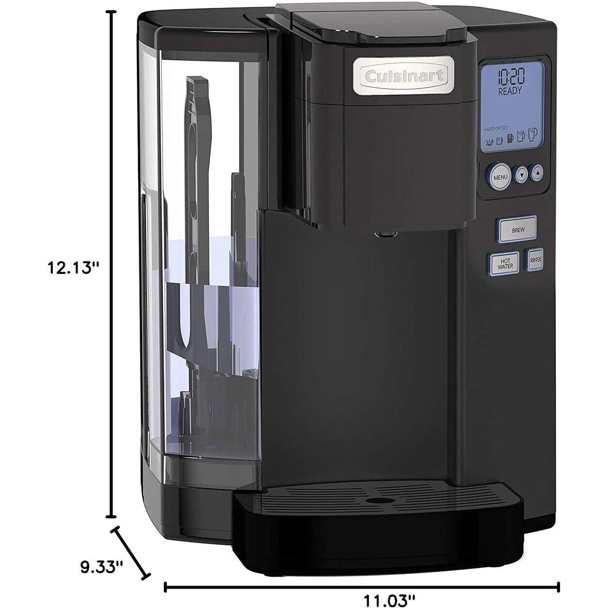 Macchina per caffè monodose Cuisinart, 72 once, programmabile, acciaio
