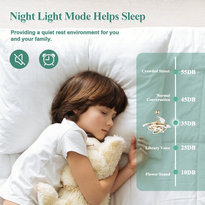 Ventilatore da soffitto retrattile Cusp Barn 42 con luci e telecomando, fai da te, forma Fandelier, moderno, silenzioso, luce da soffitto a LED con motore DC