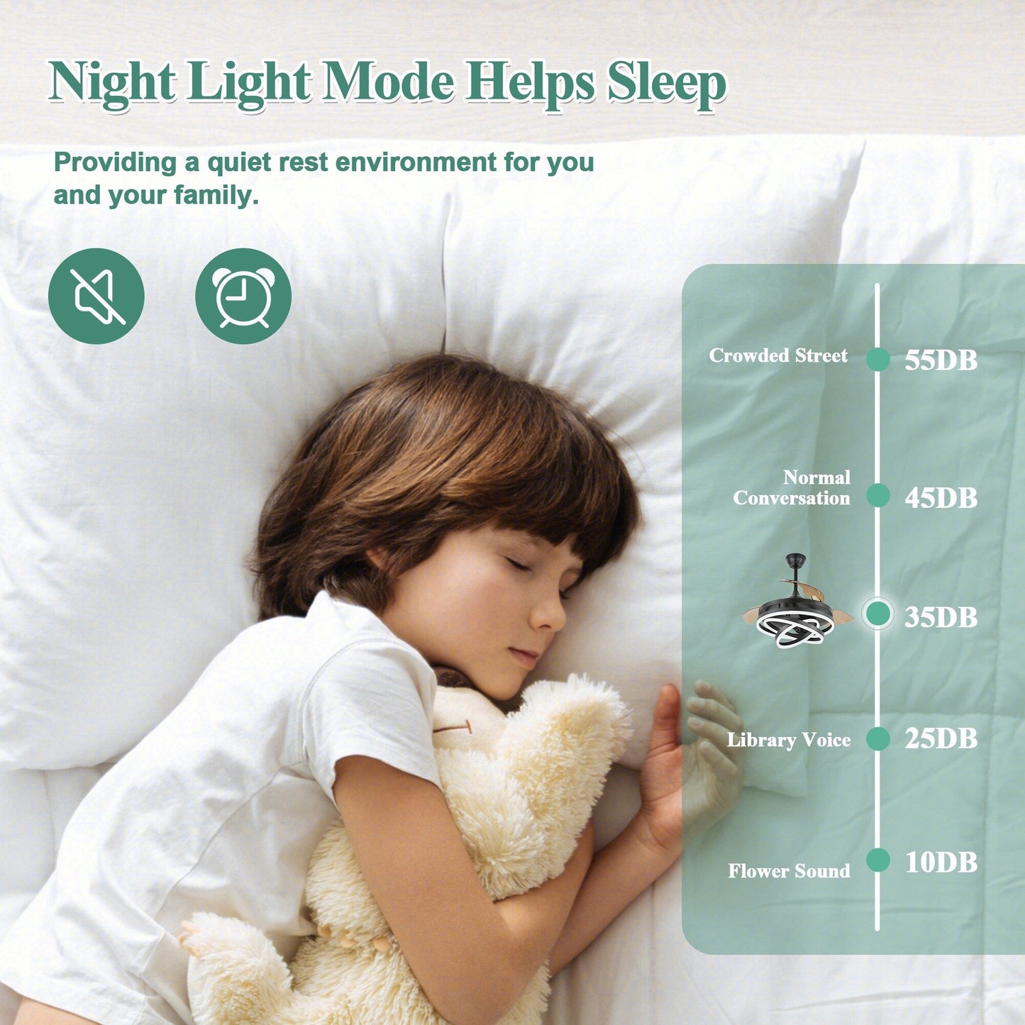 Ventilatore da soffitto retrattile Cusp Barn 42 con luci e telecomando, fai da te, forma Fandelier, moderno, silenzioso, luce da soffitto a LED con motore DC