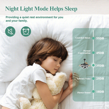 Ventilatore da soffitto retrattile Cusp Barn 42 con luci e telecomando, fai da te, forma Fandelier, moderno, silenzioso, luce da soffitto a LED con motore DC