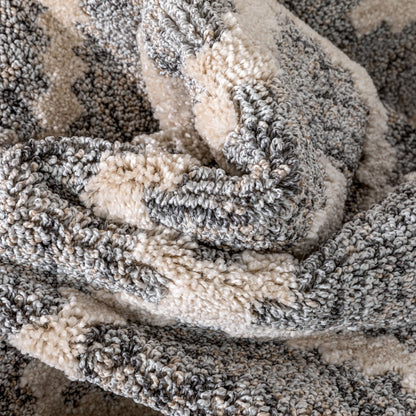 Tappeto moderno per corridoio e scale, modello Runner Harlow Trellis, su misura