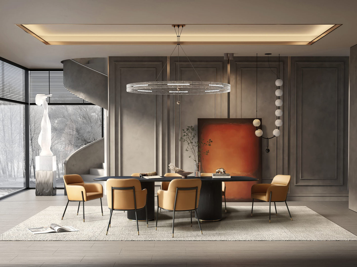 TAVOLO DA PRANZO HAILEY | 110 pollici