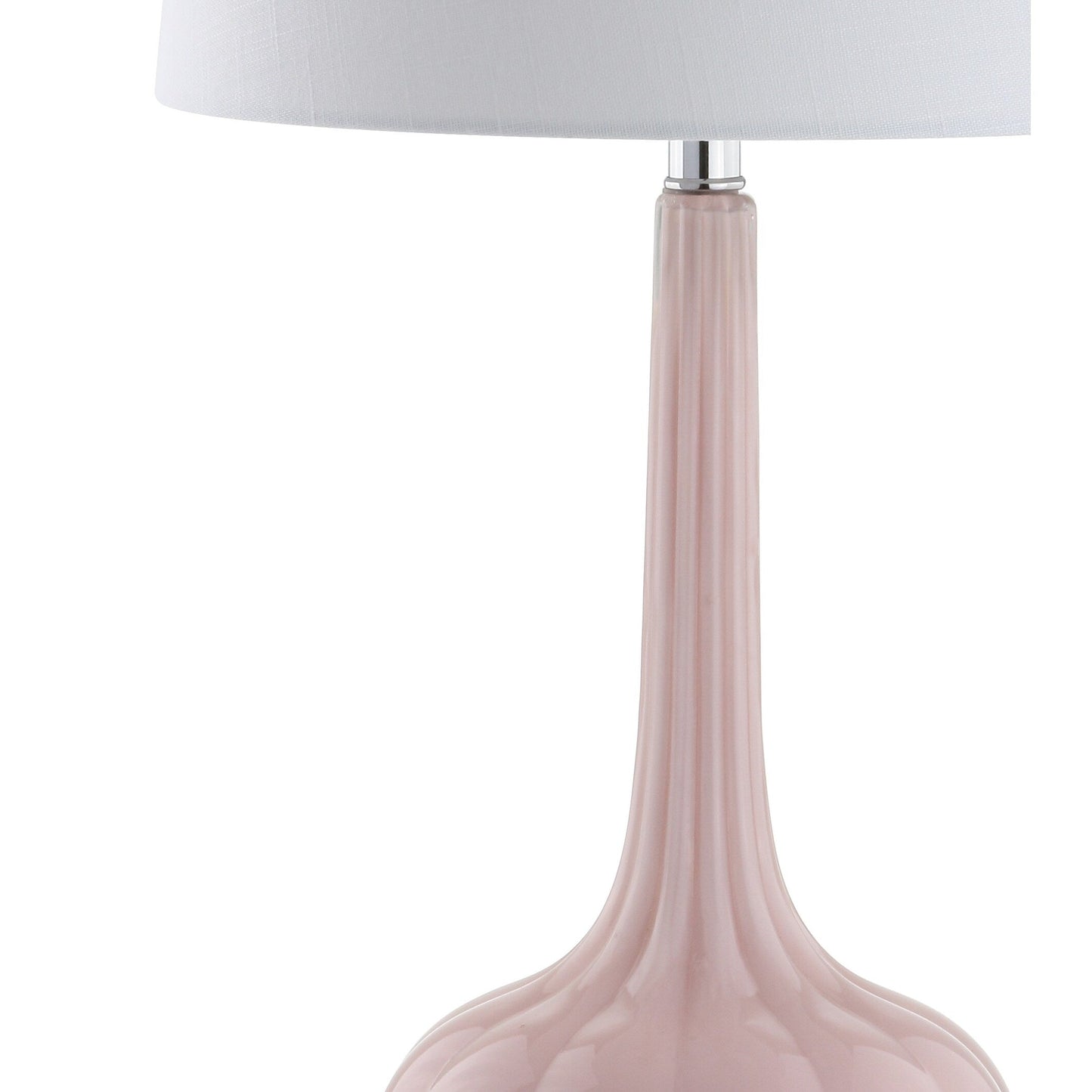 Lampada da tavolo a LED a forma di goccia in vetro Diamante 28.5, rosa (set da 2) di JONATHAN Y
