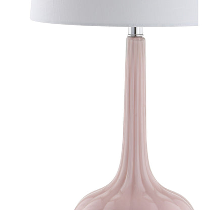 Lampada da tavolo a LED a forma di goccia in vetro Diamante 28.5, rosa (set da 2) di JONATHAN Y