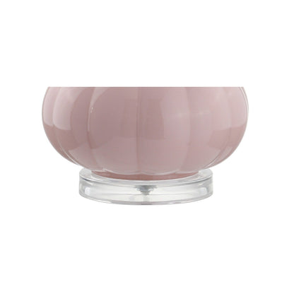 Lampada da tavolo a LED a forma di goccia in vetro Diamante 28.5, rosa (set da 2) di JONATHAN Y