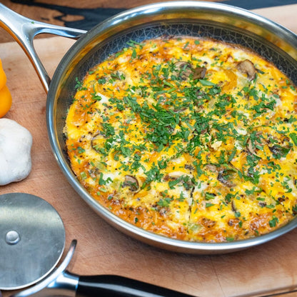 Set di pentole antiaderenti ibride in acciaio inossidabile DiamondClad da 7 pezzi