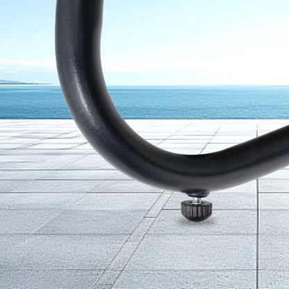 Divano a due posti Papasan con cuscino, in rattan PE resistente alle intemperie e struttura in metallo per interni ed esterni