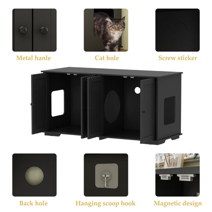 Mobiletto per nascondere la lettiera per gatti, per il bagno e la privacy degli animali domestici