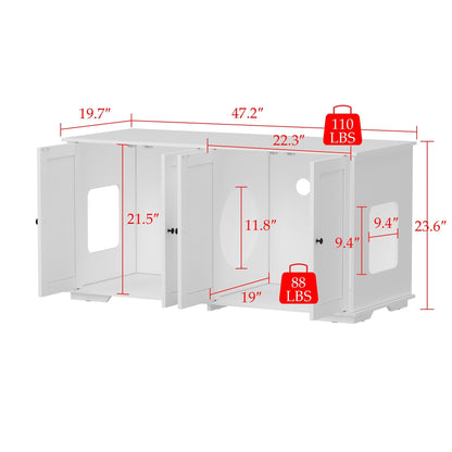 Mobiletto per nascondere la lettiera per gatti, per il bagno e la privacy degli animali domestici