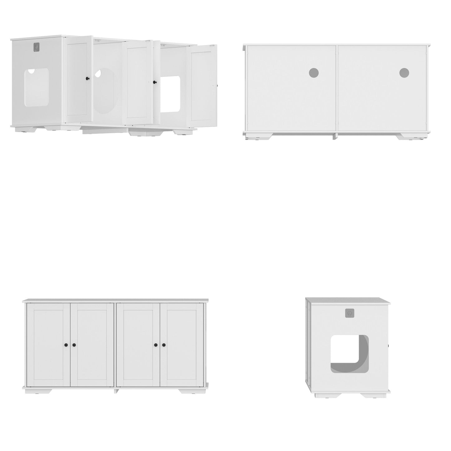 Mobiletto per nascondere la lettiera per gatti, per il bagno e la privacy degli animali domestici